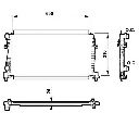 Radiator, racire motor NRF 58438</br>Piesa auto pentru Radiator racire apa/ ulei