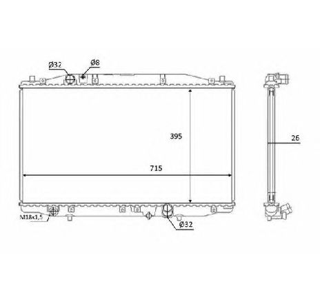 Radiator, racire motor NRF 58452</br>Piesa auto pentru Radiator racire apa/ ulei Radiator, racire motor NRF 58452</br>Piesa auto pentru Radiator racire apa/ ulei