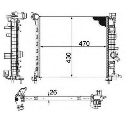Radiator, racire motor NRF 58476</br>Piesa auto pentru Radiator racire apa/ ulei Radiator, racire motor NRF 58476</br>Piesa auto pentru Radiator racire apa/ ulei