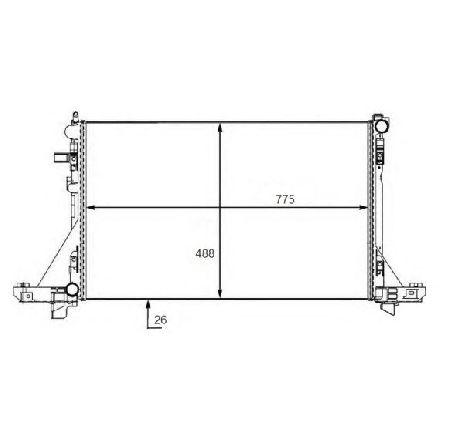 Radiator, racire motor NRF 58481</br>Piesa auto pentru Radiator racire apa/ ulei Radiator, racire motor NRF 58481</br>Piesa auto pentru Radiator racire apa/ ulei