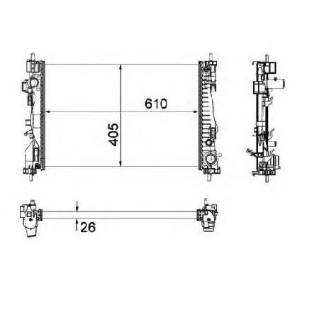 Radiator, racire motor NRF 58492</br>Piesa auto pentru Radiator racire apa/ ulei Radiator, racire motor NRF 58492</br>Piesa auto pentru Radiator racire apa/ ulei
