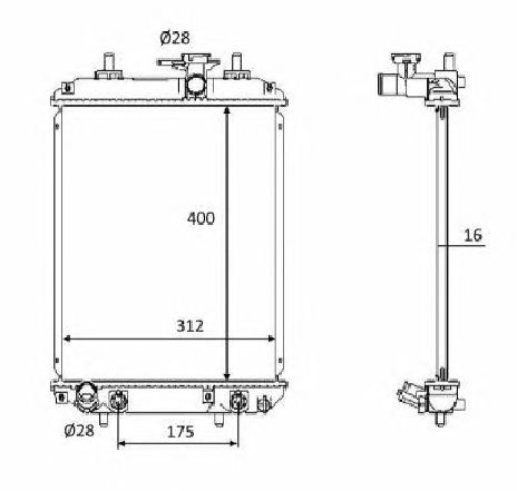 Radiator, racire motor NRF 58538</br>Piesa auto pentru Radiator racire apa/ ulei Radiator, racire motor NRF 58538</br>Piesa auto pentru Radiator racire apa/ ulei