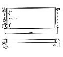 Radiator, racire motor NRF 58742</br>Piesa auto pentru Radiator racire apa/ ulei