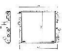 Radiator, racire motor NRF 58784