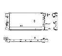 Radiator, racire motor NRF 58845</br>Piesa auto pentru Radiator racire apa/ ulei