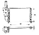 Radiator, racire motor NRF 58951</br>Piesa auto pentru Radiator racire apa/ ulei