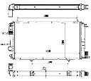 Radiator, racire motor NRF 58957</br>Piesa auto pentru Radiator racire apa/ ulei