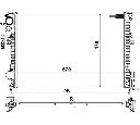 Radiator, racire motor NRF 58958