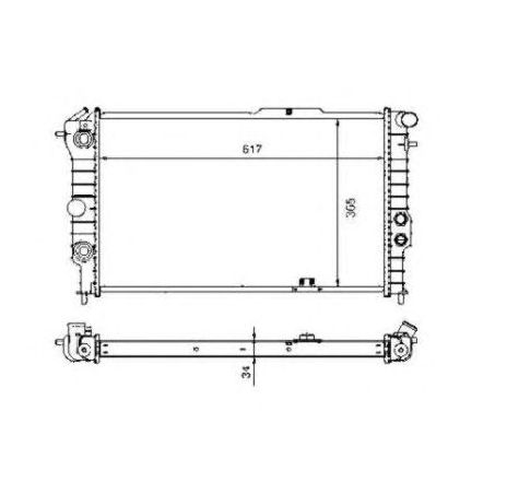 Radiator, racire motor NRF 58973</br>Piesa auto pentru Radiator racire apa/ ulei Radiator, racire motor NRF 58973</br>Piesa auto pentru Radiator racire apa/ ulei
