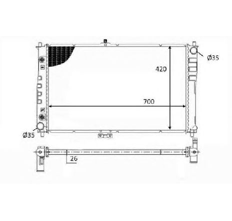 Radiator, racire motor NRF 59019</br>Piesa auto pentru Radiator racire apa/ ulei Radiator, racire motor NRF 59019</br>Piesa auto pentru Radiator racire apa/ ulei