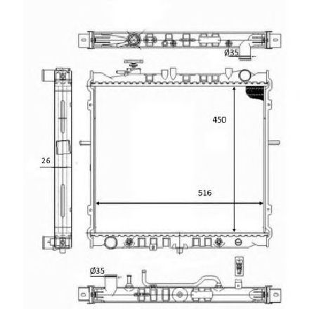 Radiator, racire motor NRF 59049</br>Piesa auto pentru Radiator racire apa/ ulei Radiator, racire motor NRF 59049</br>Piesa auto pentru Radiator racire apa/ ulei