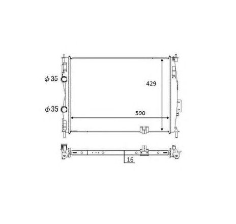 Radiator, racire motor NRF 59061</br>Piesa auto pentru Radiator racire apa/ ulei Radiator, racire motor NRF 59061</br>Piesa auto pentru Radiator racire apa/ ulei