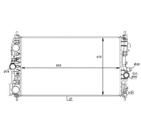 Radiator, racire motor NRF 59076</br>Piesa auto pentru Radiator racire apa/ ulei Radiator, racire motor NRF 59076</br>Piesa auto pentru Radiator racire apa/ ulei