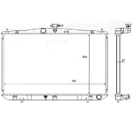 Radiator, racire motor NRF 59081</br>Piesa auto pentru Radiator racire apa/ ulei Radiator, racire motor NRF 59081</br>Piesa auto pentru Radiator racire apa/ ulei