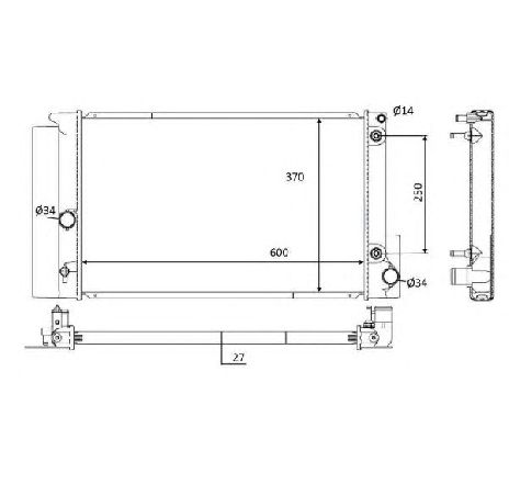 Radiator, racire motor NRF 59115</br>Piesa auto pentru Radiator racire apa/ ulei Radiator, racire motor NRF 59115</br>Piesa auto pentru Radiator racire apa/ ulei