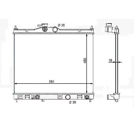 Radiator, racire motor NRF 59119</br>Piesa auto pentru Radiator racire apa/ ulei Radiator, racire motor NRF 59119</br>Piesa auto pentru Radiator racire apa/ ulei