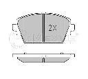 Set placute frana,frana disc MEYLE 025 230 9416/W</br>Piesa auto pentru NISSAN ALMERA TINO (V10)  1.8