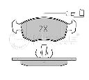 Set placute frana,frana disc MEYLE 025 232 2818/W</br>Piesa auto pentru Frana disc