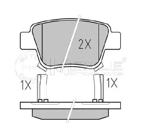 Set placute frana,frana disc MEYLE 025 236 2016/PD</br>Piesa auto pentru Frana disc Set placute frana,frana disc MEYLE 025 236 2016/PD</br>Piesa auto pentru Frana disc