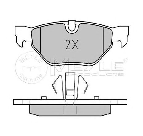 Set placute frana,frana disc MEYLE 025 239 2617 Set placute frana,frana disc MEYLE 025 239 2617