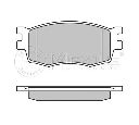 Set placute frana,frana disc MEYLE 025 243 1717/W</br>Piesa auto pentru KIA RIO II limuzina (JB)  1.6 16V