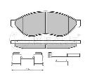 Set placute frana,frana disc MEYLE 025 244 6819-2/PD</br>Piesa auto pentru Frana disc