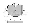 Set placute frana,frana disc MEYLE 025 247 0318/PD</br>Piesa auto pentru Frana disc