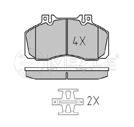 Set placute frana,frana disc MEYLE 025 298 3521 Set placute frana,frana disc MEYLE 025 298 3521
