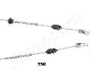 Cablu, frana de parcare JAPANPARTS BC-350