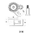 Mecanism tensionare, curea distributie JAPANPARTS BE-314