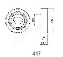 Mecanism tensionare, curea distributie JAPANPARTS BE-417