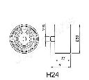 Mecanism tensionare, curea distributie JAPANPARTS BE-H24</br>Piesa auto pentru Curea distributie / Rola de tensionare / Rola de ghidare