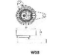 Mecanism tensionare, curea distributie JAPANPARTS BE-W03