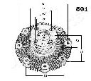 Cupla, ventilator radiator JAPANPARTS VC-801