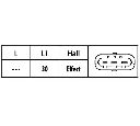Senzor,pozitie ax cu came HELLA 6PU 009 121-831