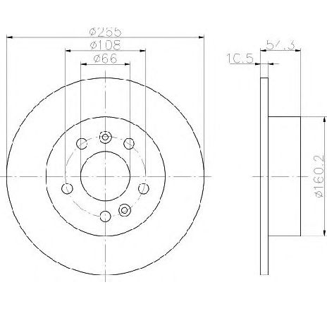Disc frana HELLA 8DD 355 106-441 Disc frana HELLA 8DD 355 106-441