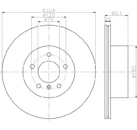 Disc frana HELLA 8DD 355 112-701 Disc frana HELLA 8DD 355 112-701