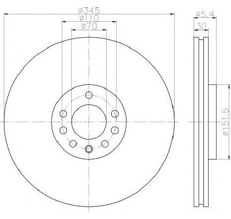 Disc frana HELLA 8DD 355 120-091 Disc frana HELLA 8DD 355 120-091