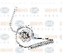 Ventilator, habitaclu HELLA 8EW 009 159-121</br>Piesa auto pentru Incalzire