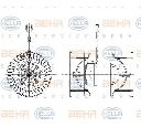 Ventilator, habitaclu HELLA 8EW 009 159-201</br>Piesa auto pentru Incalzire