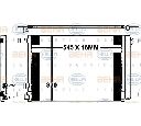 Condensator, climatizare HELLA 8FC 351 343-111</br>Piesa auto pentru Sistem de aer conditionat