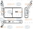 Schimbator caldura, incalzire habitaclu HELLA 8FH 351 333-034</br>Piesa auto pentru Incalzire