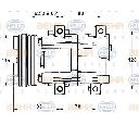 Compresor, climatizare HELLA 8FK 351 113-301