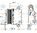 Compresor, climatizare HELLA 8FK 351 334-041