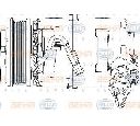 Compresor, climatizare HELLA 8FK 351 334-431