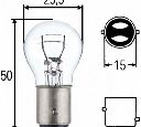 Bec, semnalizator; Bec, lampa frana / lampa spate; Bec, lampa ceata spate; Bec, lampa mers inapoi; Bec, lampa spate; Bec, iluminare portbagaj; bec,lumini de stationare; Bec incandescent; bec,lumini de stationare; Bec, semnalizator; Bec, lampa frana / lamp HELLA 8GD 002 078-121</br>Piesa auto pentru Lumini ceata spate / Elemente