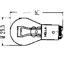 Bec, lampa frana / lampa spate; Bec, lampa ceata spate; Bec, lampa spate; Bec incandescent; Bec, lampa ceata spate; Bec, lampa spate; Bec, lumina ceata/frana HELLA 8GD 004 772-121