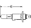 Bec, far faza lunga; Bec, far principal; Bec, proiector ceata; Bec incandescent; Bec, far principal HELLA 8GH 002 089-491</br>Piesa auto pentru Faruri / piese componente