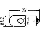 Bec, semnalizator; Bec, lumini interioare; bec,lumini de stationare; Bec, iluminare demarcare / avertizare; Bec incandescent; bec,lumini de stationare; Bec, lumini interioare HELLA 8GP 002 067-261</br>Piesa auto pentru Faruri / piese componente