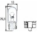 Bec, semnalizator; Bec, iluminare numar circulatie; Bec, lampa spate; Bec, lumini interioare; Bec, iluminare portbagaj; Bec, iluminare compartiment motor; bec,lumini de stationare; Bec, iluminare demarcare / avertizare; Bec incandescent; bec,lumini de sta HELLA 8GP 003 594-121